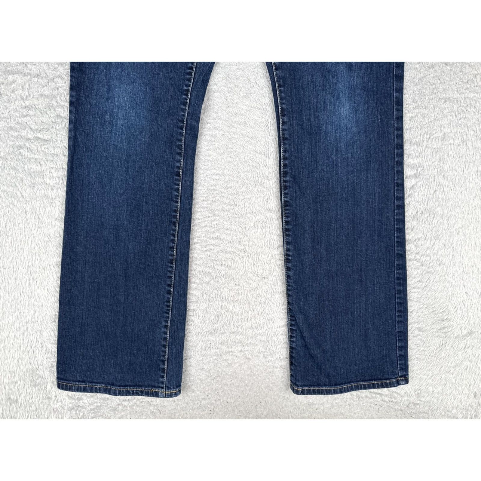 Vintage Weston Wear Jeans Womens 14R Bootcut Denim Blue Dark Wash Mid Rise Stretch 33x32 Size 36" / US 14 / IT 50 - 2 Thumbnail