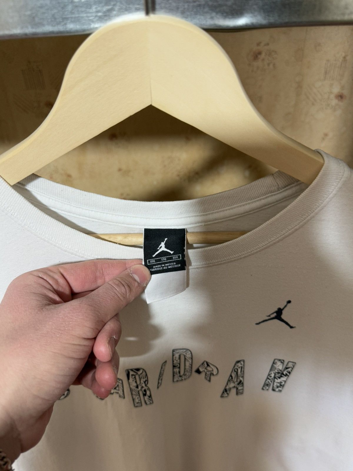 Jordan Brand × Nike × Vintage Vintage 1990’s Nike Jordan Basketball T-Shirt Y2K Hype Size US XXL / EU 58 / 5 - 5 Thumbnail