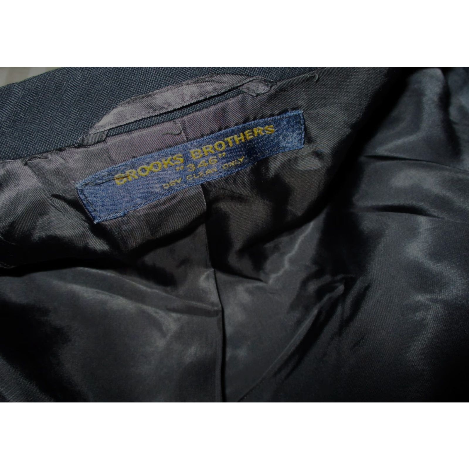 Brooks Brothers BROOKS BROTHERS Blazer Single-Breasted Navy Blue Wool Vintage Short 39 Regular Men’s Jacket Size US 39 - 6 Thumbnail