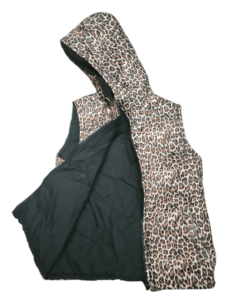 Beams Japan × Beams Plus × Japanese Brand Sleeveles Coat Vest Hoodie Beams leopard Size M / US 6-8 / IT 42-44 - 3 Thumbnail