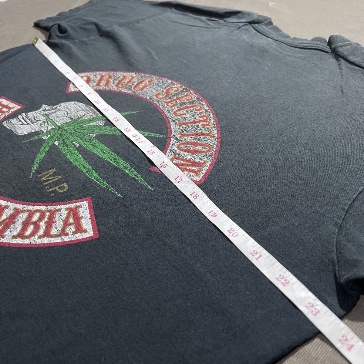 Vintage VTG. 90s Drug Section skull marijuana weed graphic Faded XL Size US XL / EU 56 / 4 - 12 Thumbnail