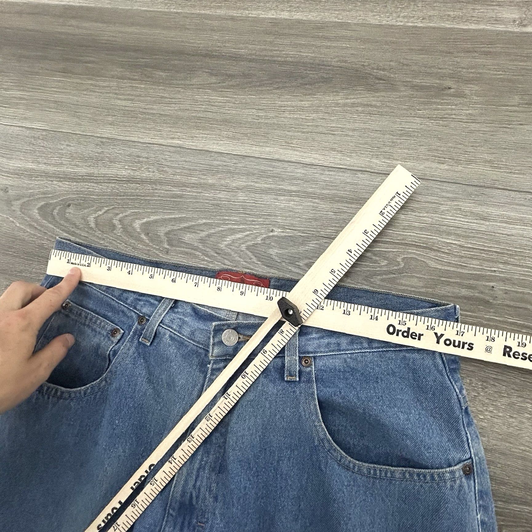 Vintage VINTAGE Venezia Buckle Back Jeans Womens 16 Wide Leg 32x31 Denim Blue High Rise Baggy Skater Mens Womens Girls Size 38" / US 16 / IT 52 - 5 Thumbnail