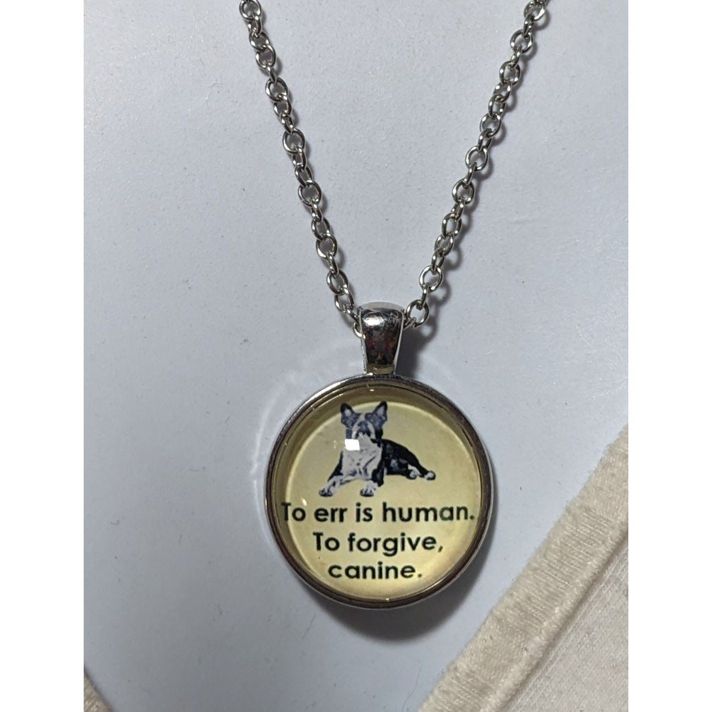 Other Yellow And Silver Dog Lover Pendant Necklace Size ONE SIZE - 5 Thumbnail