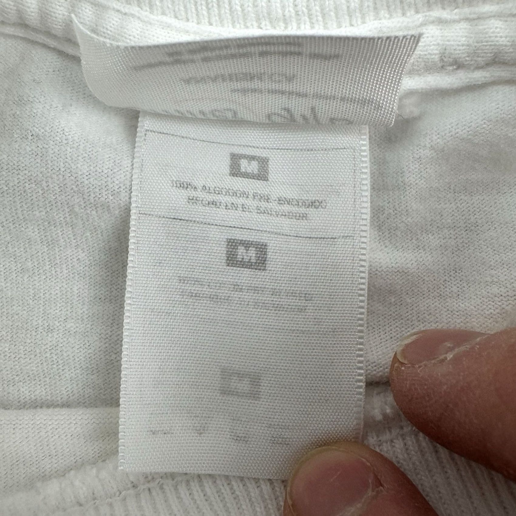 Fruit Of The Loom VINTAGE Fruit of the Loom T Shirt Adult Medium White Hipster Y2K 2000s Mens Size US M / EU 48-50 / 2 - 7 Thumbnail