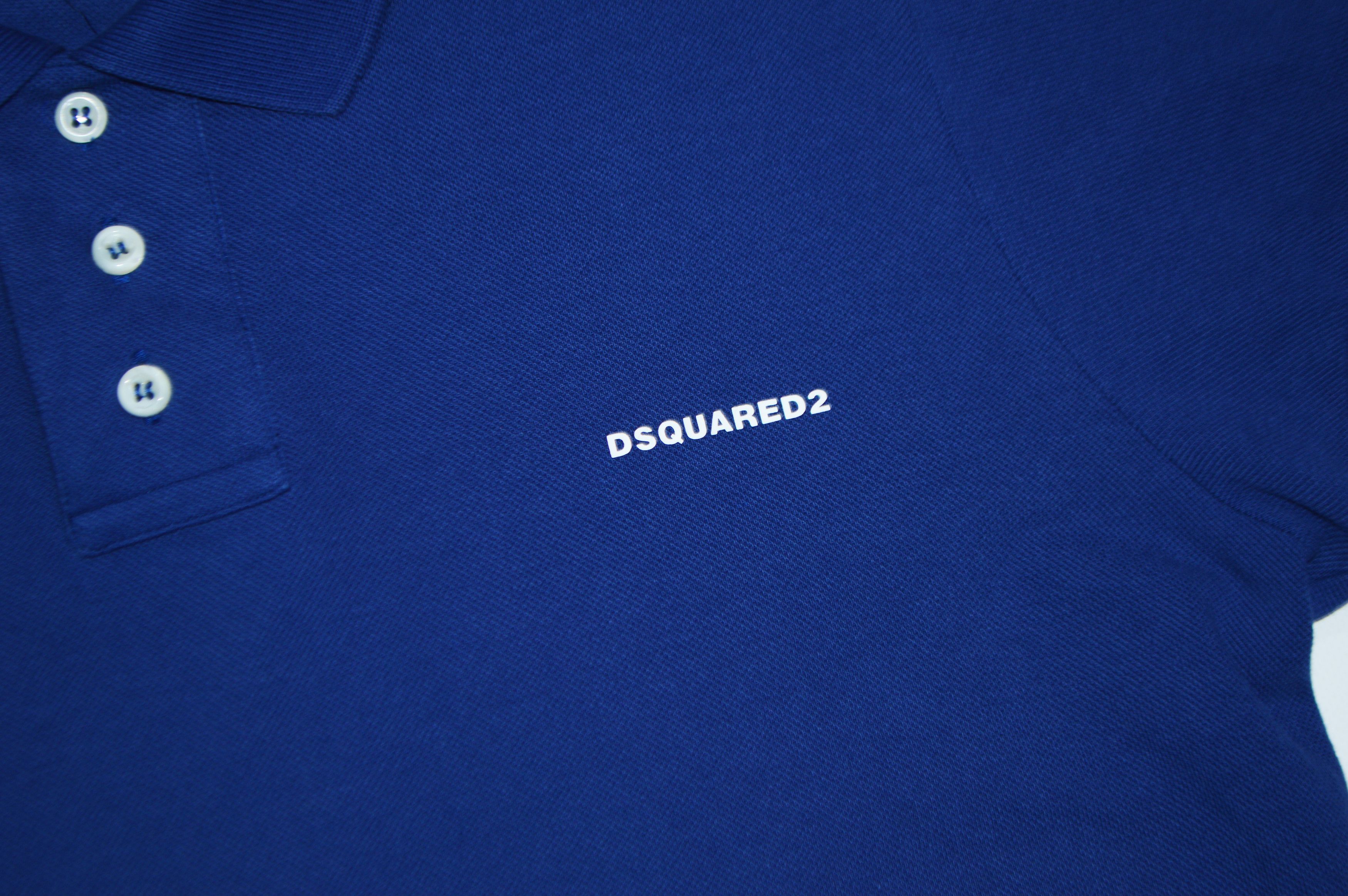 Dsquared2 Dsquared2 Blue Cotton Polo Shirt Size 48 Size US M / EU 48-50 / 2 - 3 Thumbnail