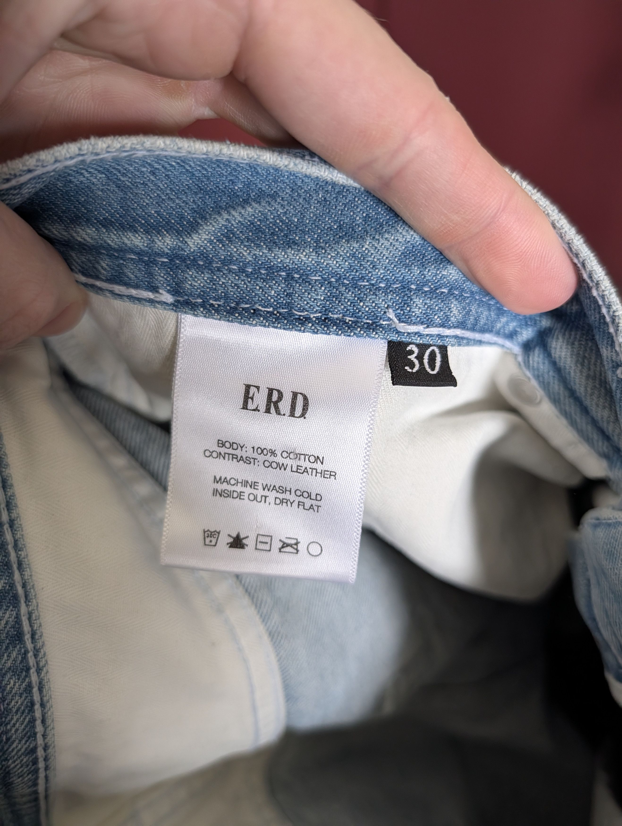 Enfants Riches Deprimes GRAIL Leather double knee jeans with lighter tip details Size US 30 / EU 46 - 14 Thumbnail