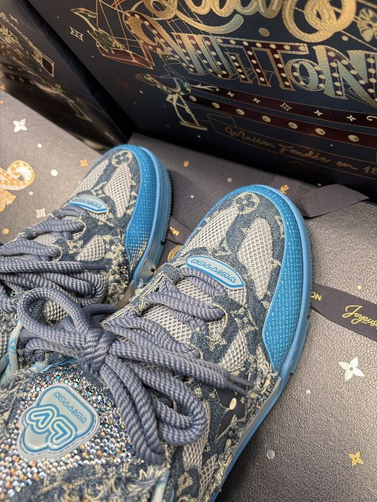Louis Vuitton Swarovski Skate Trainers Size US 12 / EU 45 - 4 Thumbnail