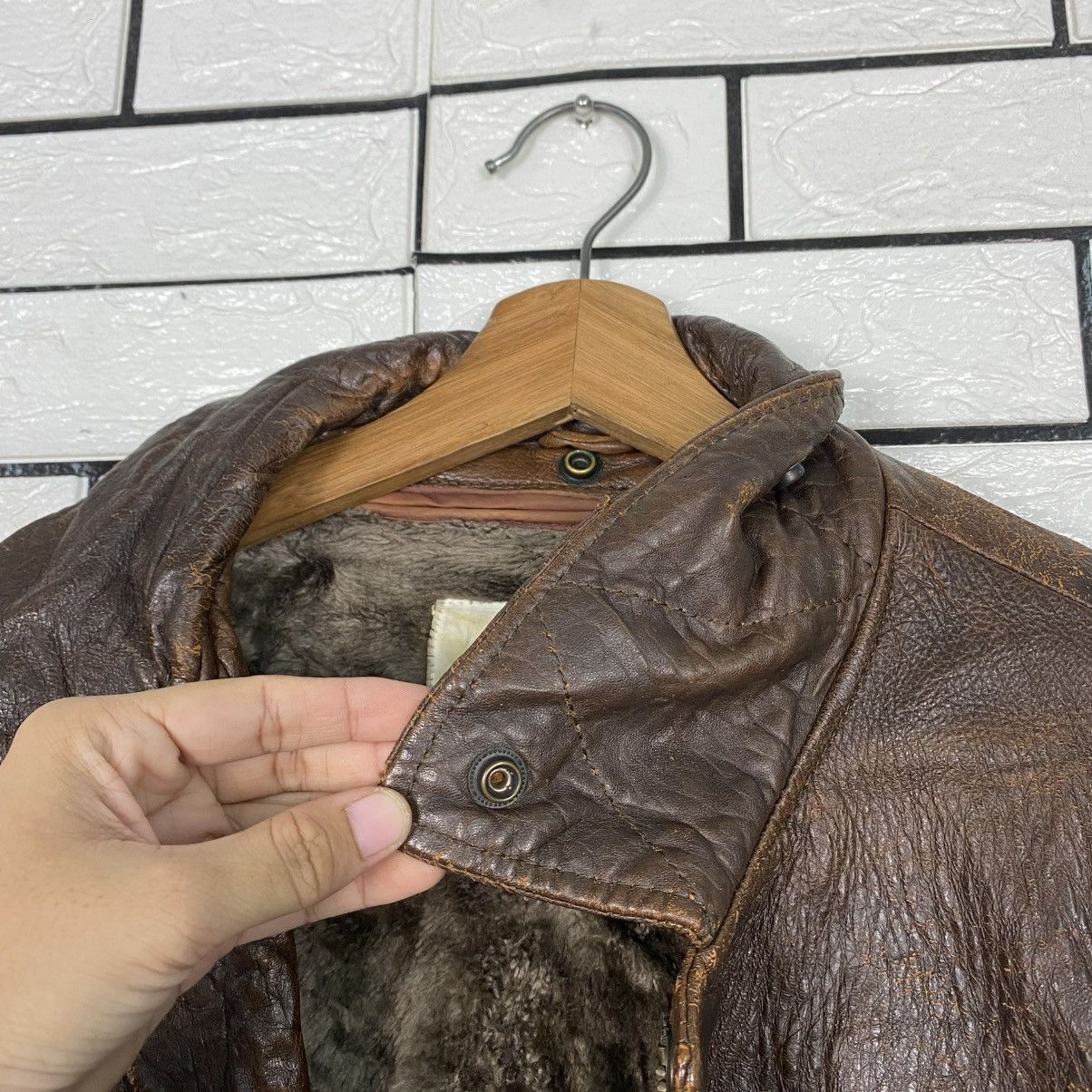 Vintage 🔥VINTAGE FLY LEATHER JACKET BLANKET AERO LEATHER Size US M / EU 48-50 / 2 - 19 Thumbnail