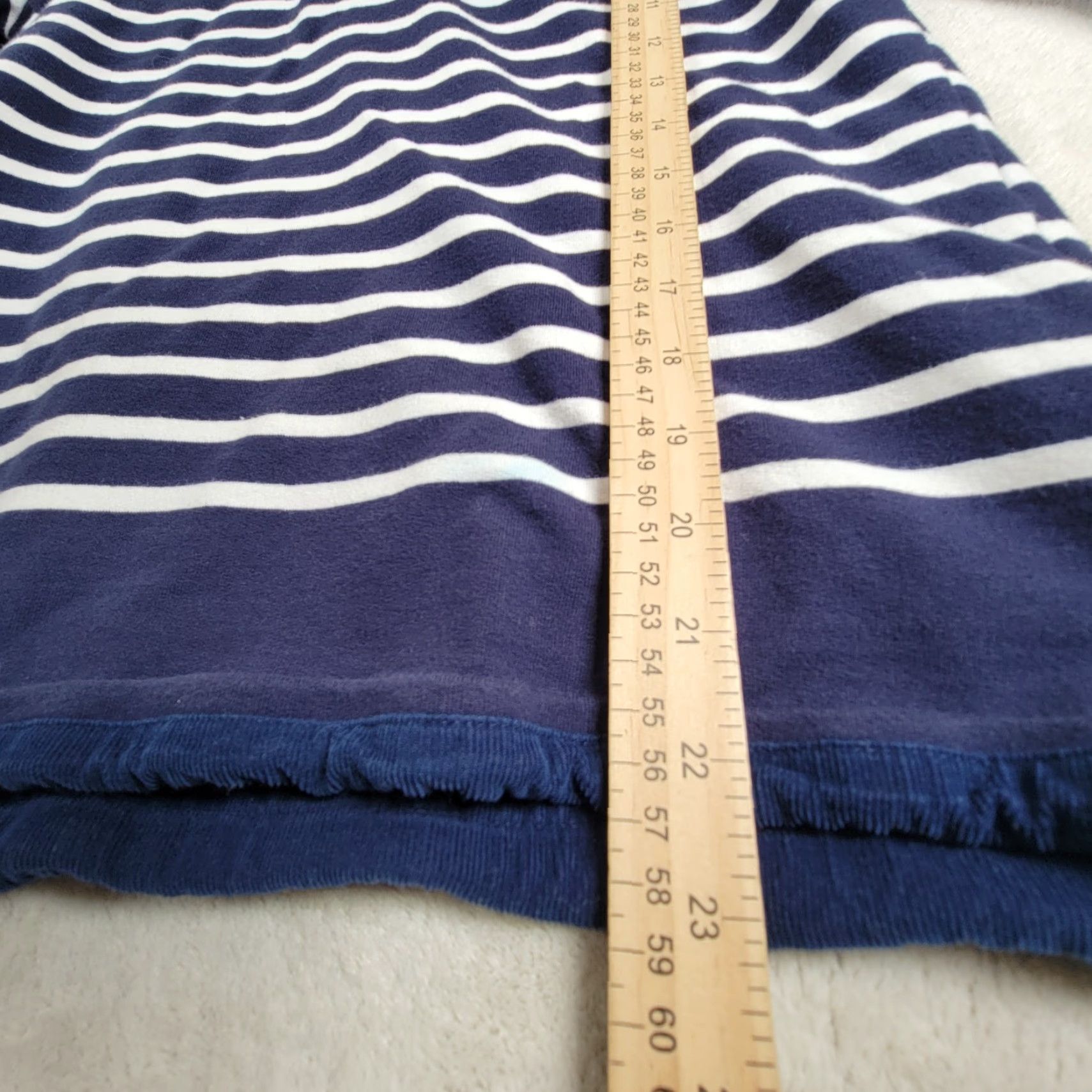 Vintage Joules Sweatshirt Striped Mock Neck Navy Blue Pullover 6 Women Regular Size Comfort Breathable Stretch Size M / US 6-8 / IT 42-44 - 5 Thumbnail