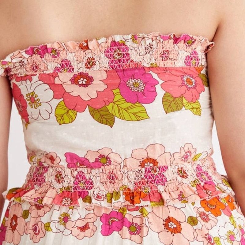 Anthropologie Anthropologie LOVE THE LABEL Cornelia Tube Top $98 XS Pink Size XS / US 0-2 / IT 36-38 - 2 Thumbnail