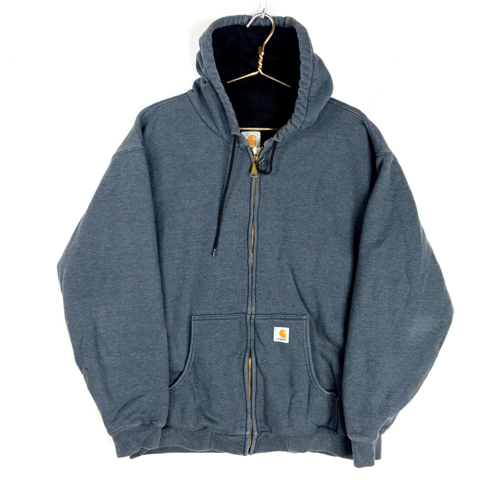 Carhartt Vintage Carhartt Active Full Zip Hoodie Jacket Extra Large Gray Workwear Grailed