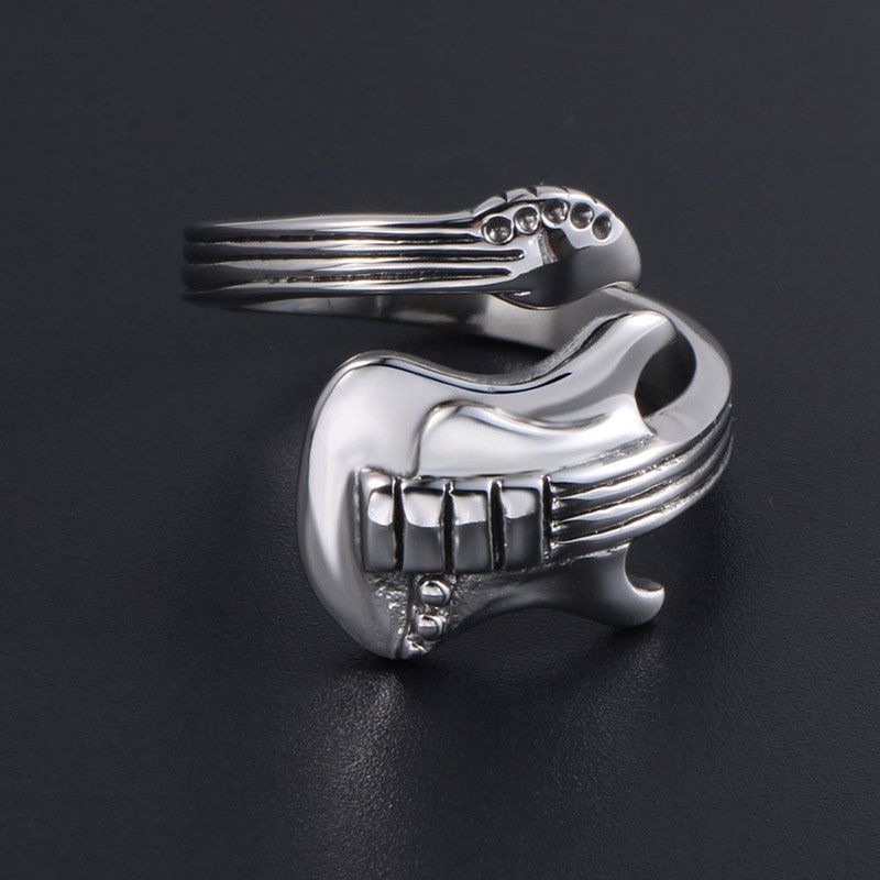 VIBE Retro Rock Guitar Ring Size ONE SIZE - 3 Thumbnail