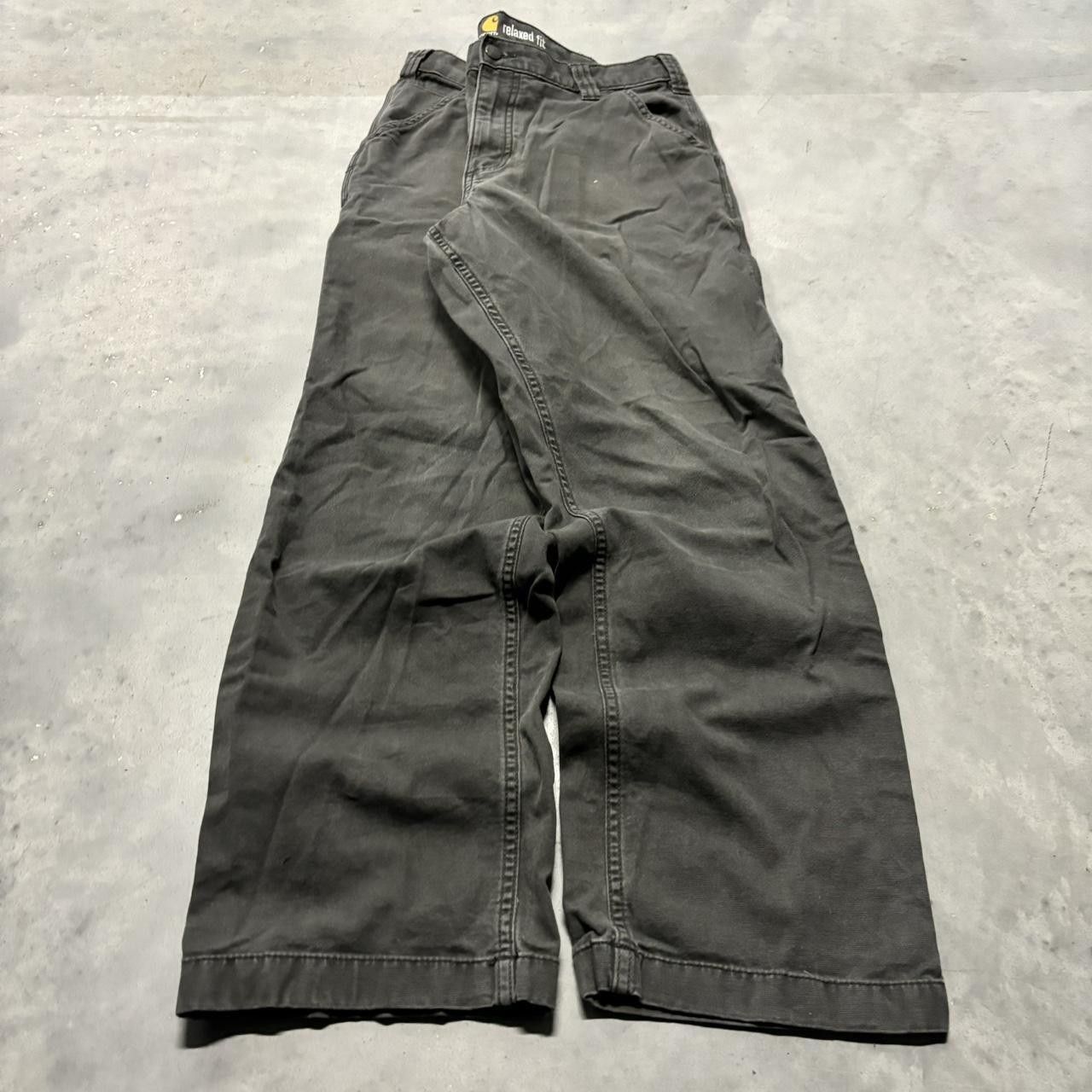 Carhartt × Vintage Crazy Vintage Y2K/2000s Grunge Grey Earth Tone Carhartt Workwear Pants! Size US 35 - 3 Thumbnail
