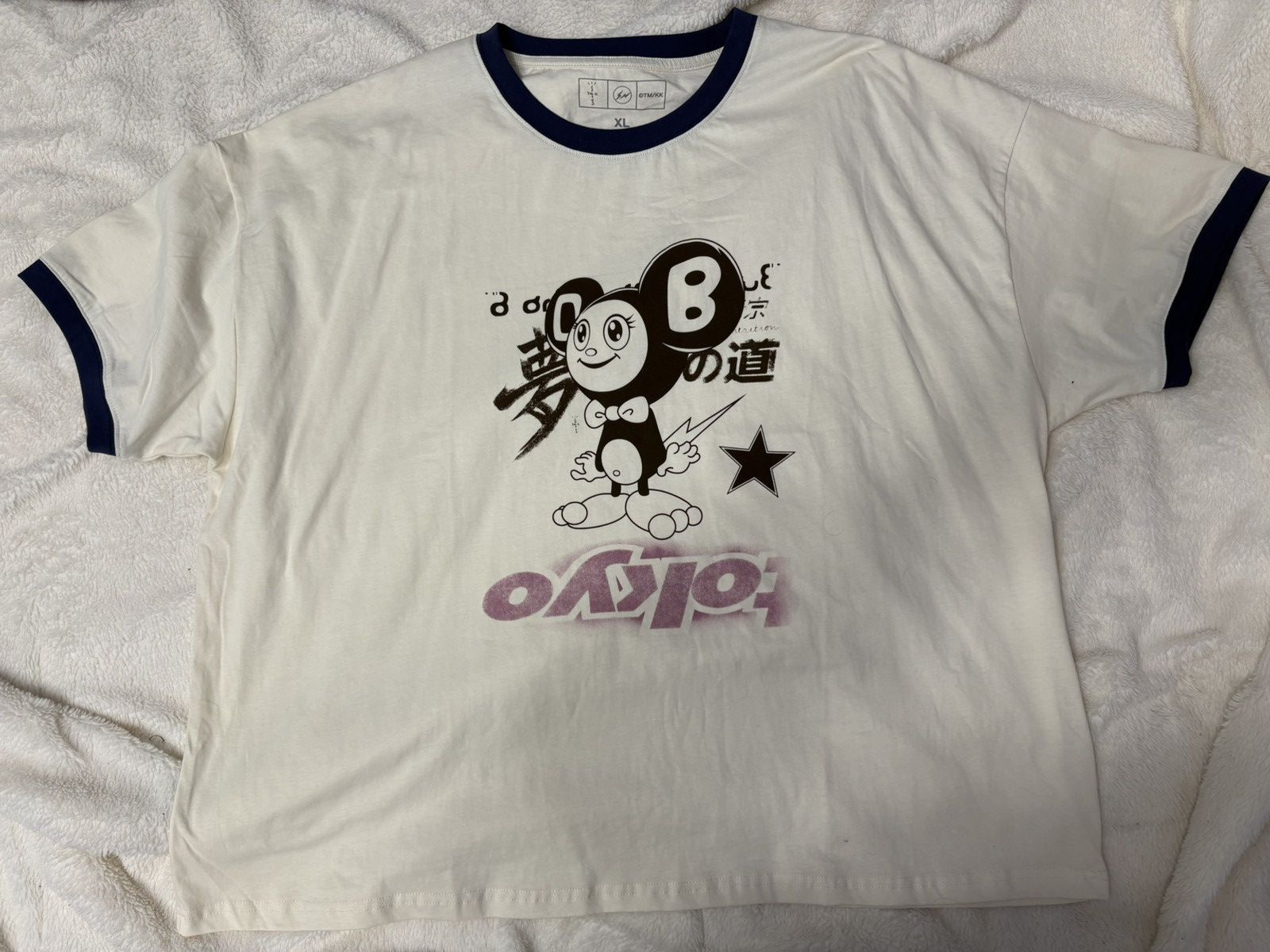 Travis Scott TRAVIS SCOTT X FRAGMENT X TAKASHI MURAKAMI TOKYO RINGER TEE Size US XL / EU 56 / 4 - 1 Thumbnail