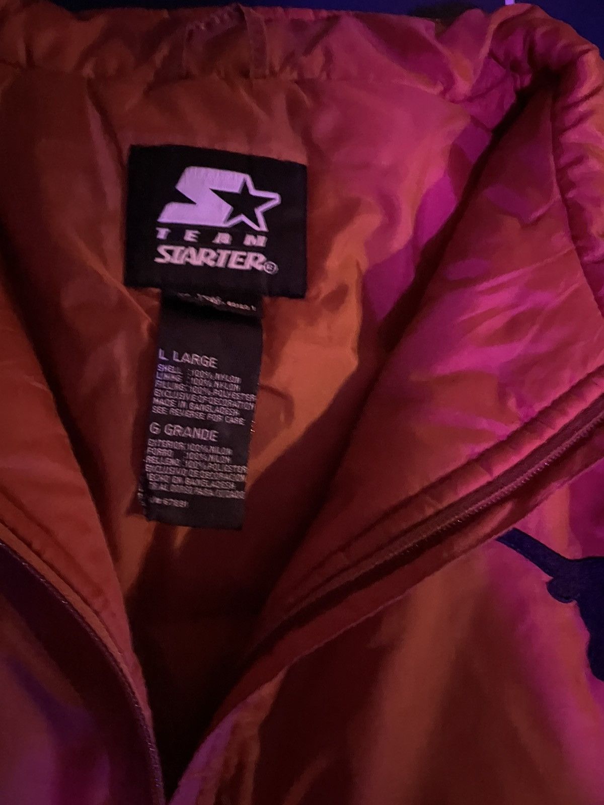 NCAA × Starter × Vintage Vintage starter, burnt orange, Texas jacket Size US L / EU 52-54 / 3 - 3 Thumbnail