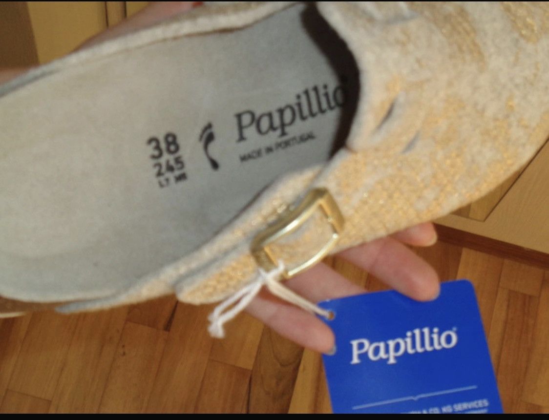 Other Papillio gold/beige mules Size US 8 / IT 38 - 4 Thumbnail
