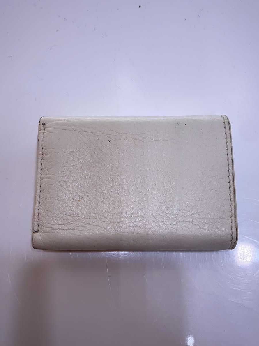 Balenciaga Balenciaga Sheep Leather Tri-Fold Wallet White Size ONE SIZE - 2 Thumbnail