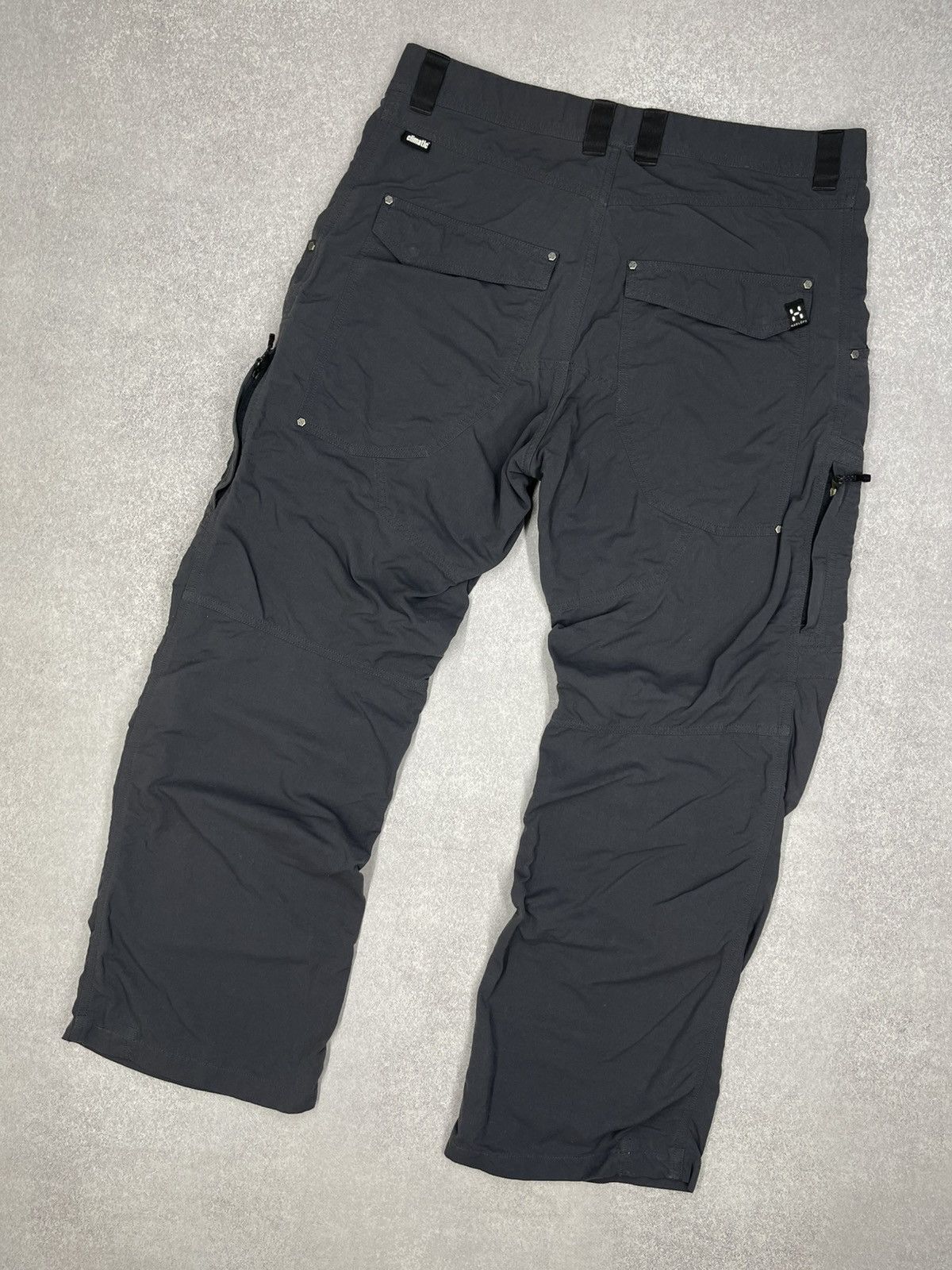 Haglofs Mens Haglofs Nylon Grey Pants Outdoor Gorpcore Size US 34 / EU 50 - 6 Thumbnail