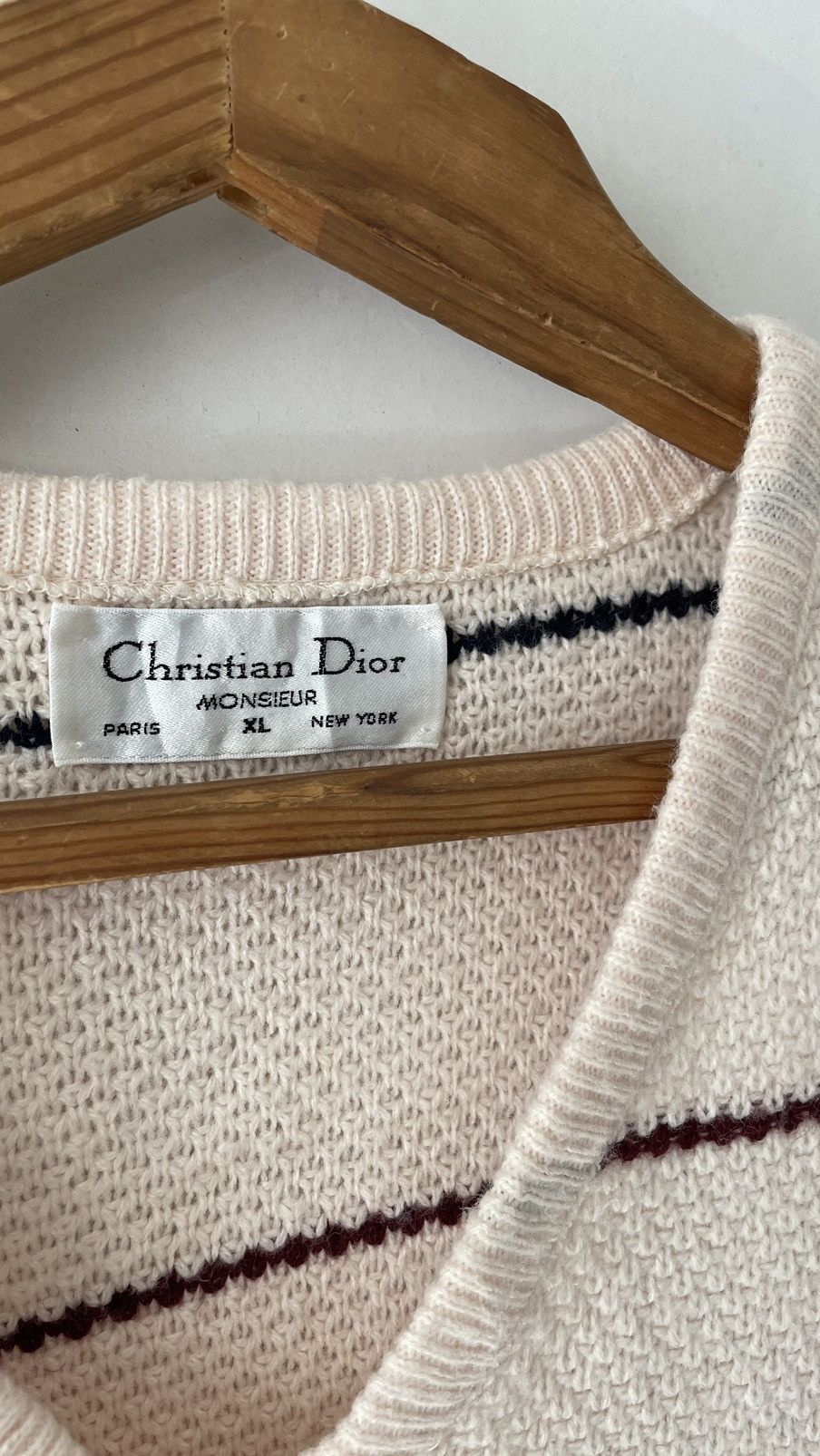 Christian Dior Monsieur christian dior new york paris knitted vintage vest Size US XL / EU 56 / 4 - 5 Thumbnail