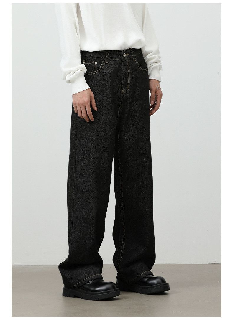 Japanese Brand American retro men's loose casual straight wide-leg jeans Size US 32 / EU 48 - 4 Thumbnail