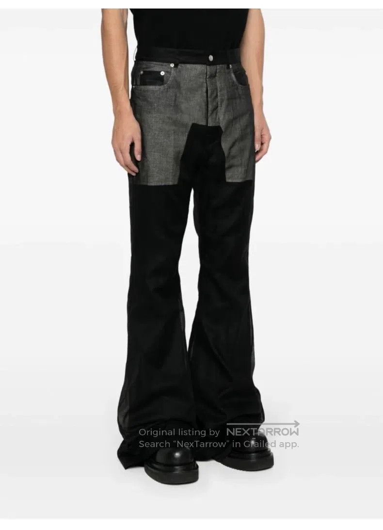 Rick Owens Rick Owens Cupro double-layer slim flared pants| Size US 28 / EU 44 - 6 Thumbnail