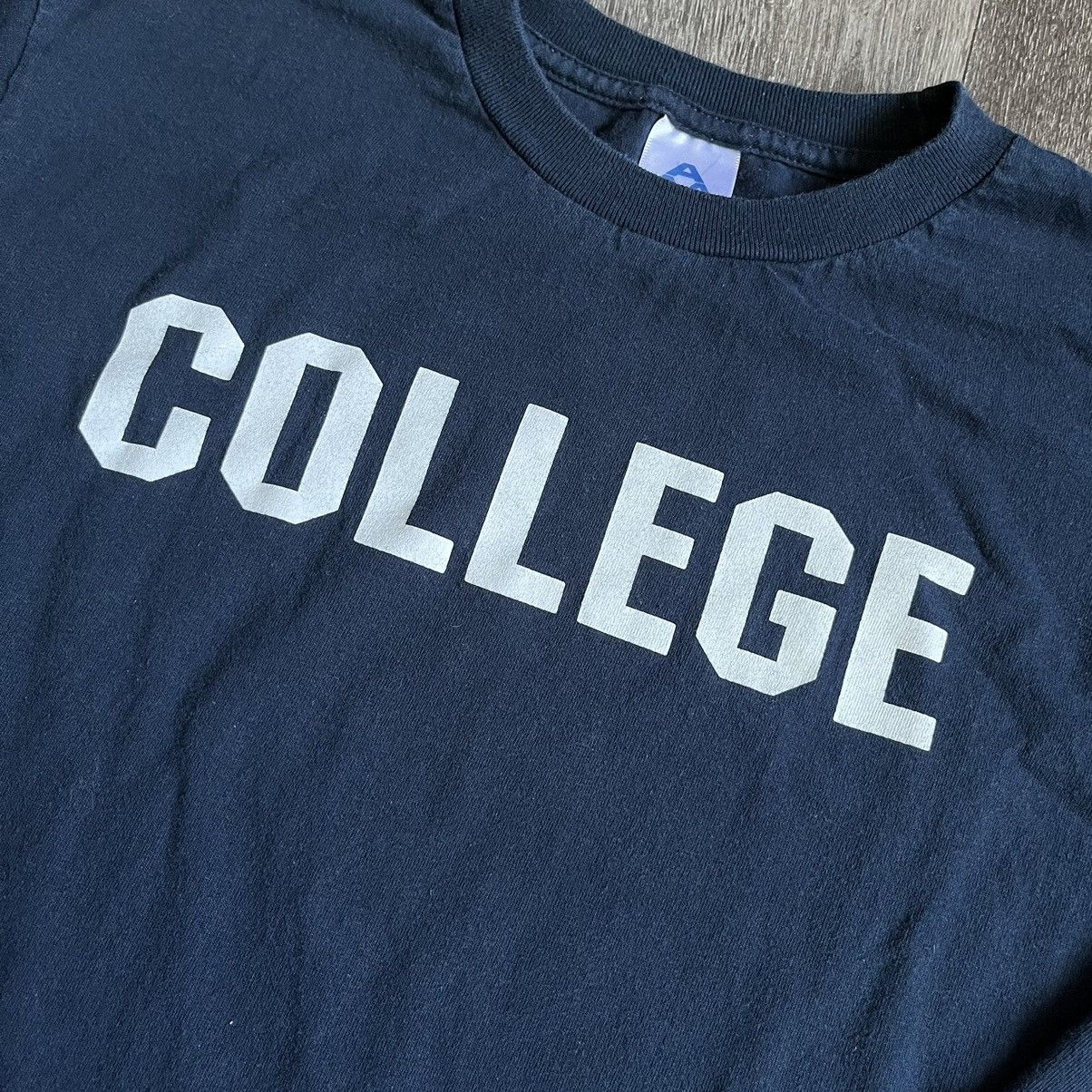 Vintage Vintage 2000s College Spellout Parody Longsleeve Tee Shirt Size US M / EU 48-50 / 2 - 3 Thumbnail
