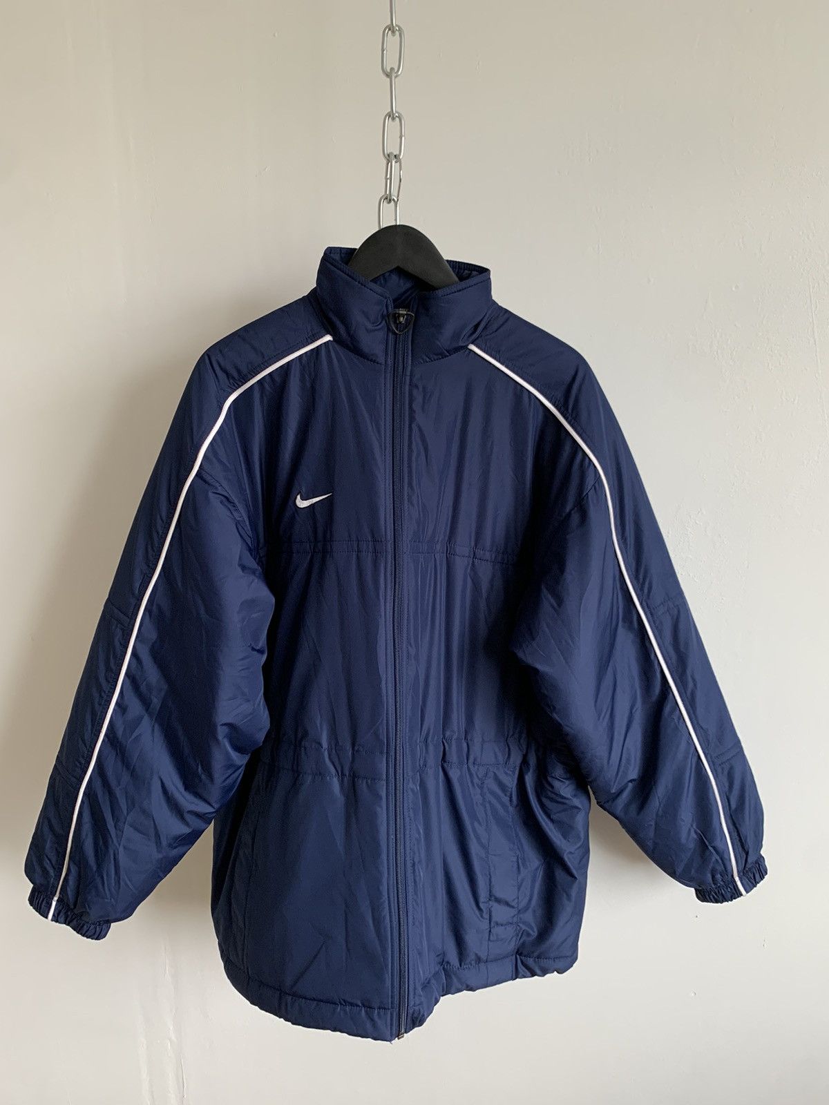 Nike × Vintage Vintage Nike Puffer Jacket Y2k Style Size US L / EU 52-54 / 3 - 1 Thumbnail