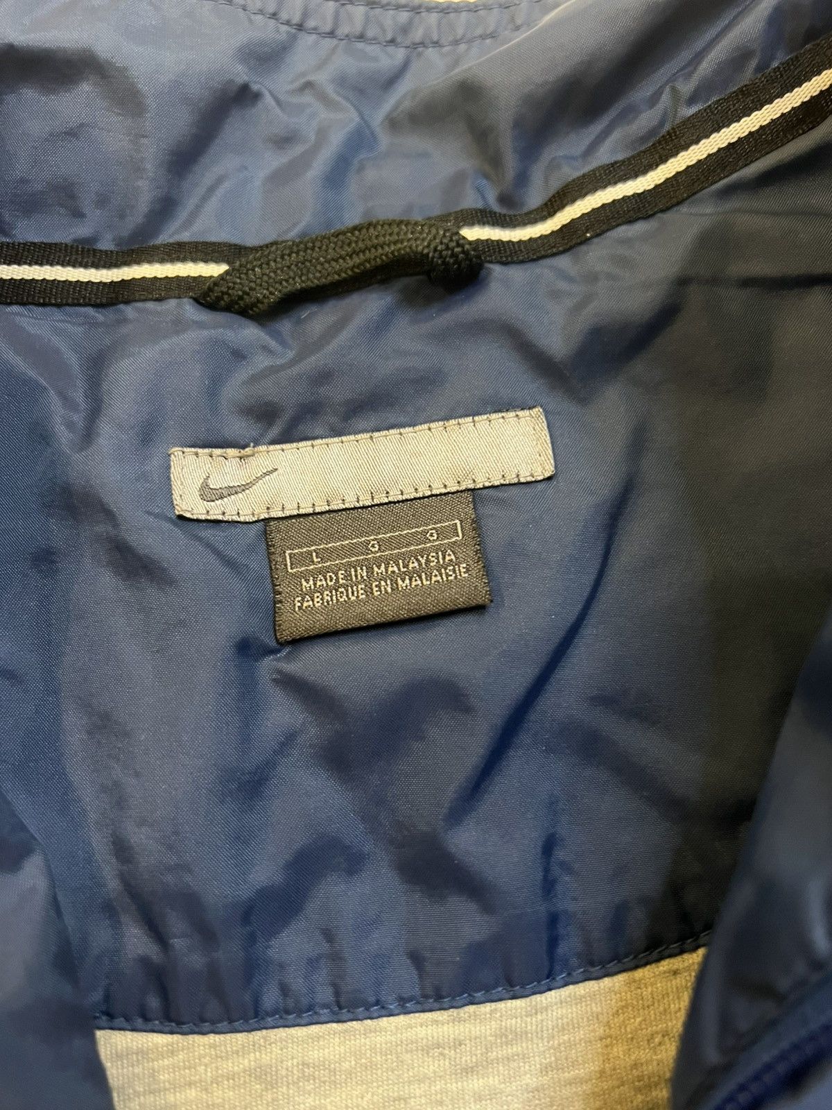 Nike × Vintage Vintage Y2K NIKE Track Suit Navy Jacket Size US L / EU 52-54 / 3 - 10 Thumbnail