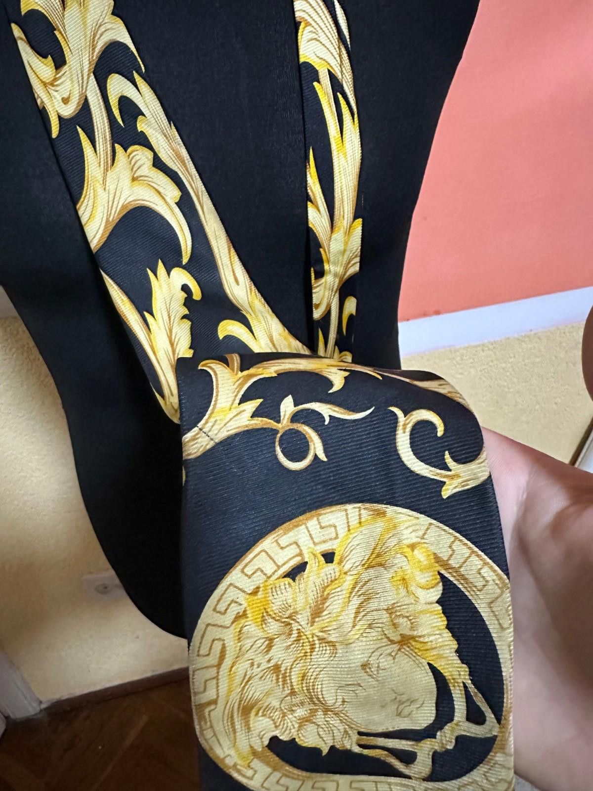 Versace Vintage Gianni Versace Tie Baracco Silk Size ONE SIZE - 4 Thumbnail