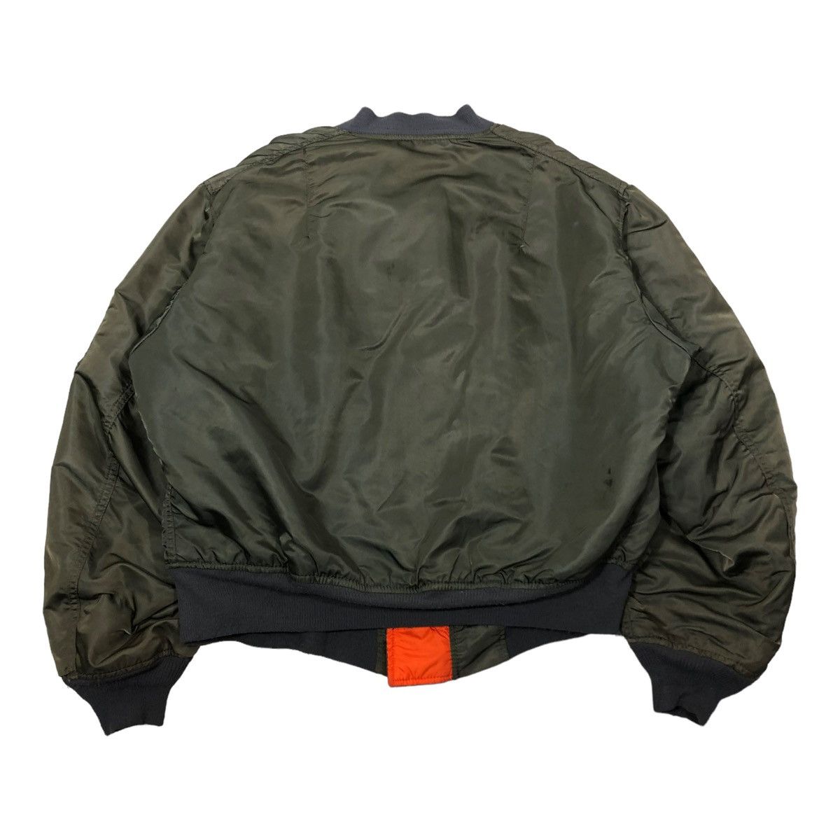 80s alpha USA製　reversible ma-1 bomber Vintage 80s Alpha Industries MA-1 Bomber Jacket Full Zip