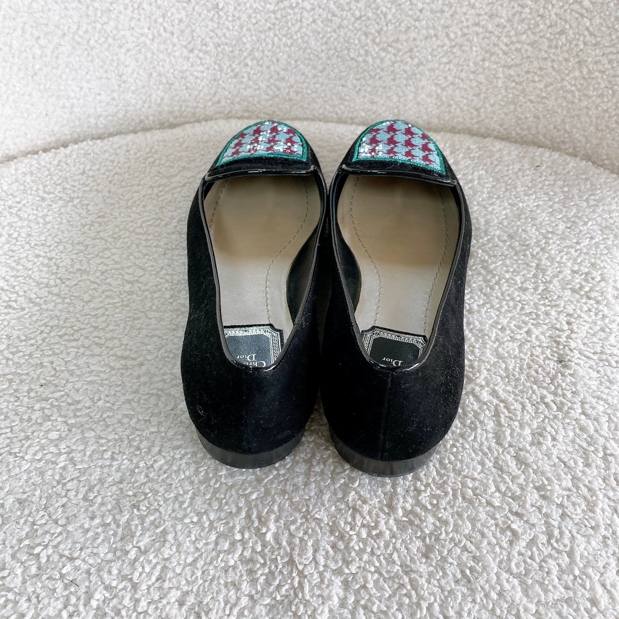 Dior Christian Dior Black Low-Heel Casual Shoes 36 0787 Size US 5.5 / IT 35.5 - 4 Thumbnail