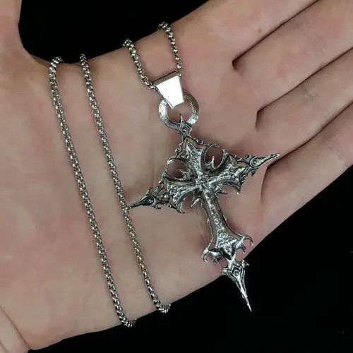 Jewelry Kawamura x Rei Skeleton Cross Skull Necklace Gothic Chain Size ONE SIZE - 3 Thumbnail