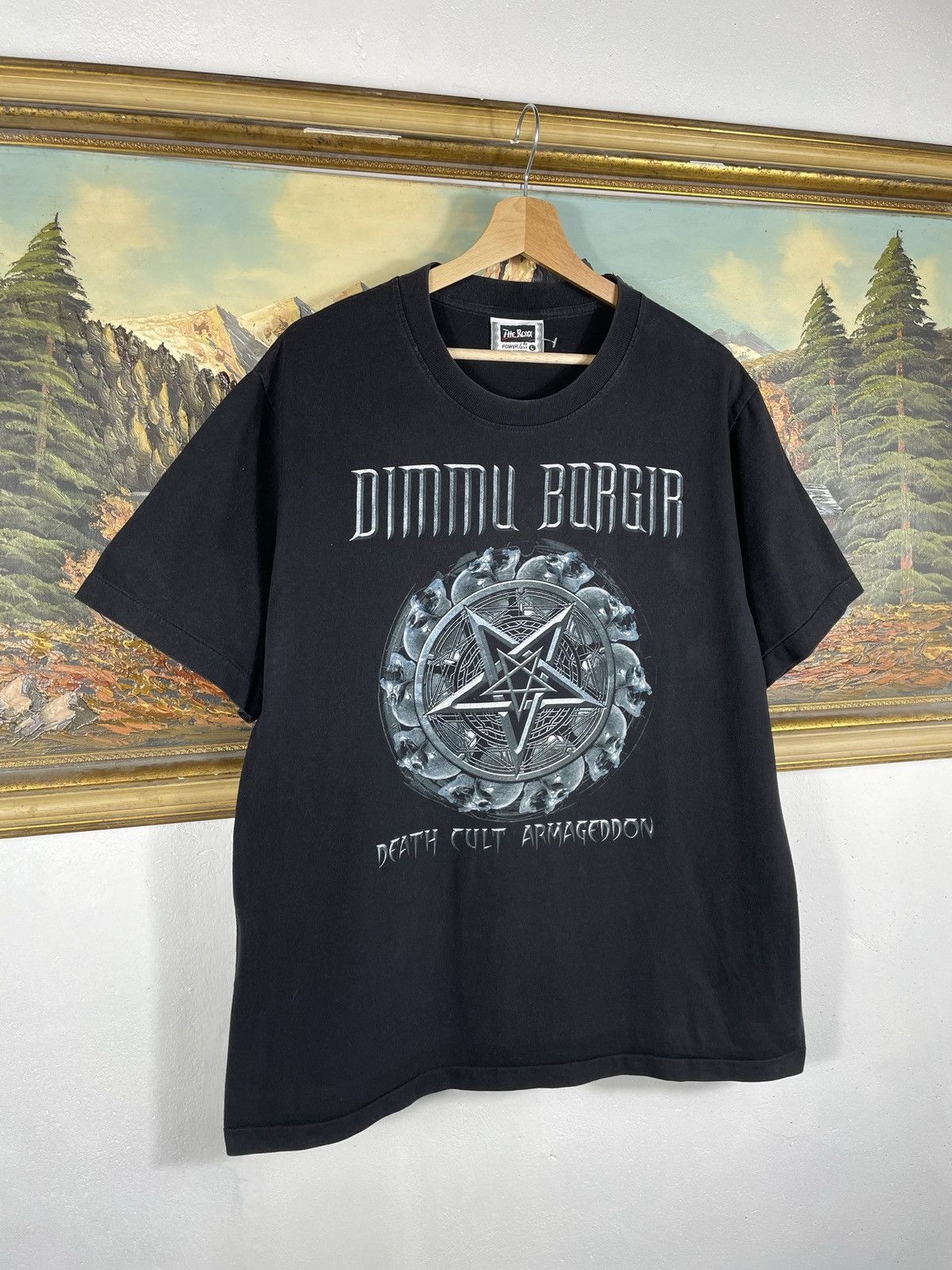 Band Tees × Vintage Vintage Retro 90s Dimmu Borgir t shirt Tee Metal Rock Band Size US L / EU 52-54 / 3 - 2 Thumbnail