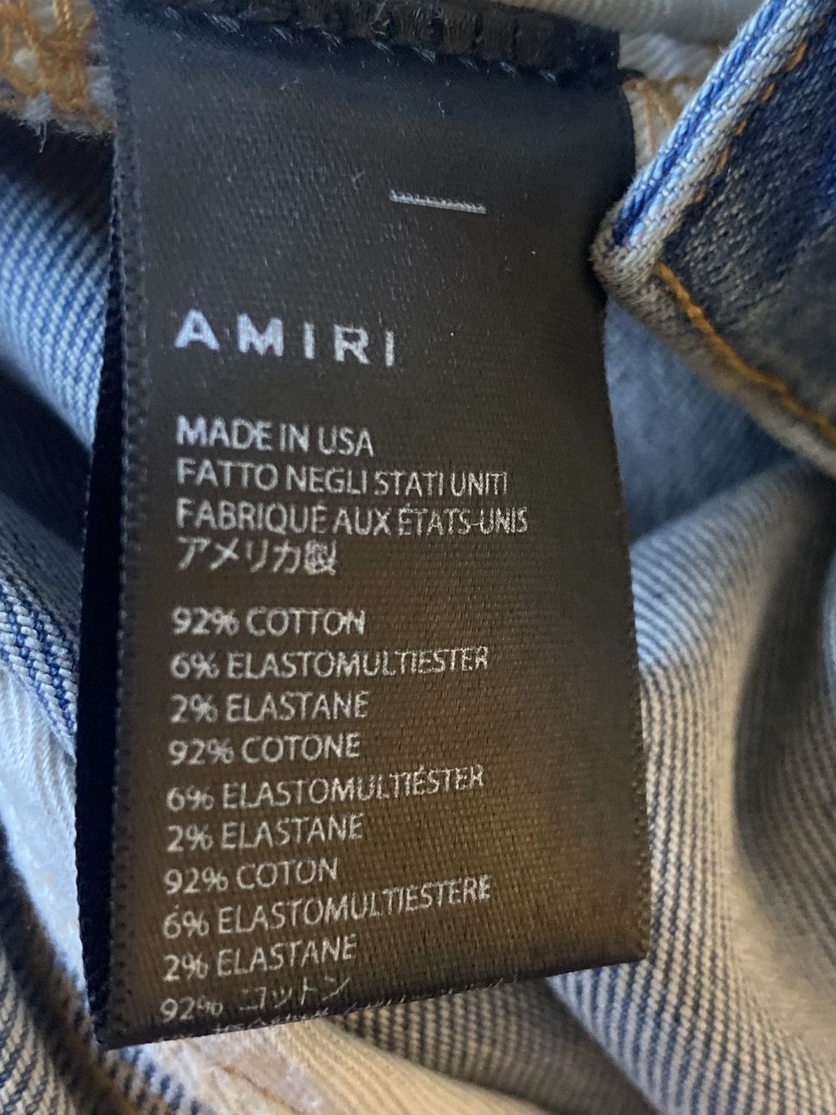 Amiri Rare patchwork sashiko stitched amiri jeans Size US 30 / EU 46 - 10 Thumbnail