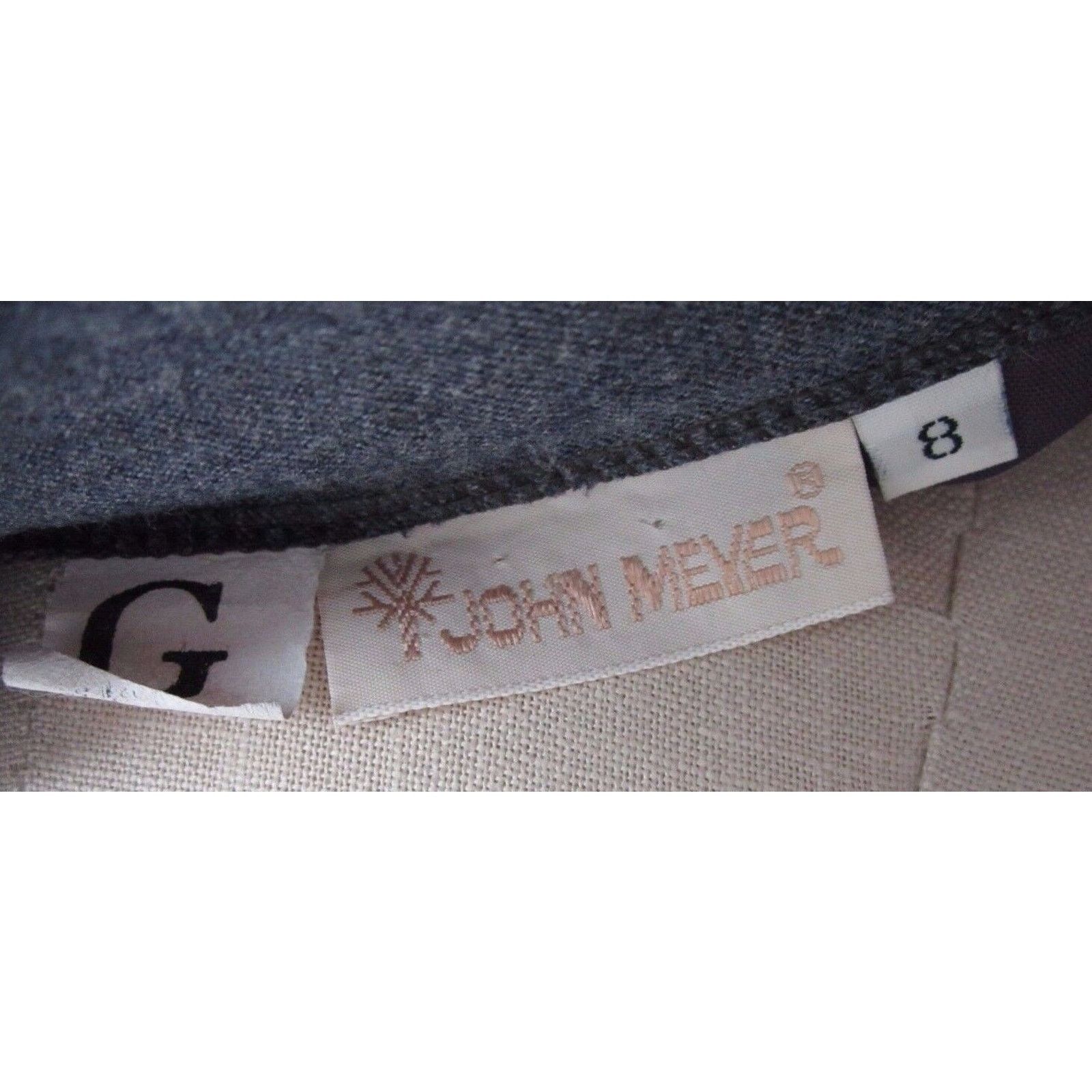 Other Vtg John Meyer Wool Box Side Pleated Midi Skirt Gray 1970s Size 30" / US 8 / IT 44 - 7 Thumbnail