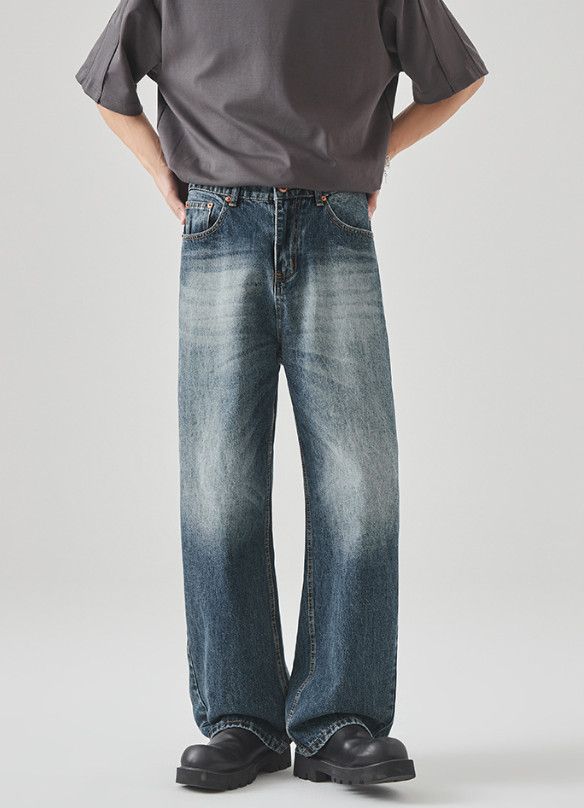 Vintage American High-Street Retro Men's Loose Straight-Leg Jeans Size US 32 / EU 48 - 1 Thumbnail