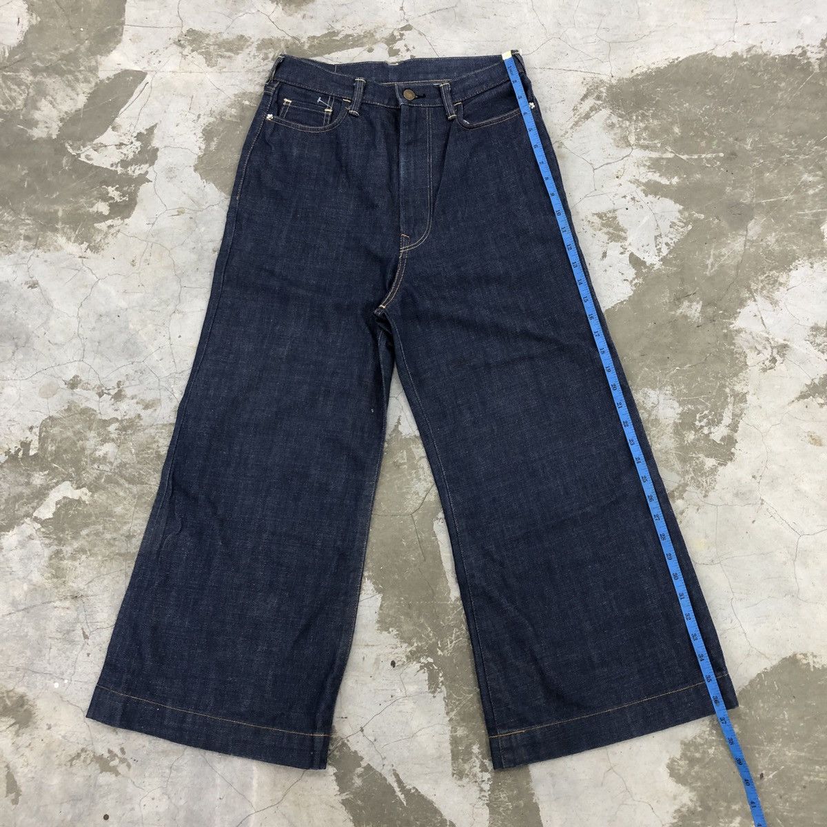 45rpm × Japanese Brand 45 RPM Baggy Flare Selvedge Denim Jeans Size US 29 - 21 Thumbnail