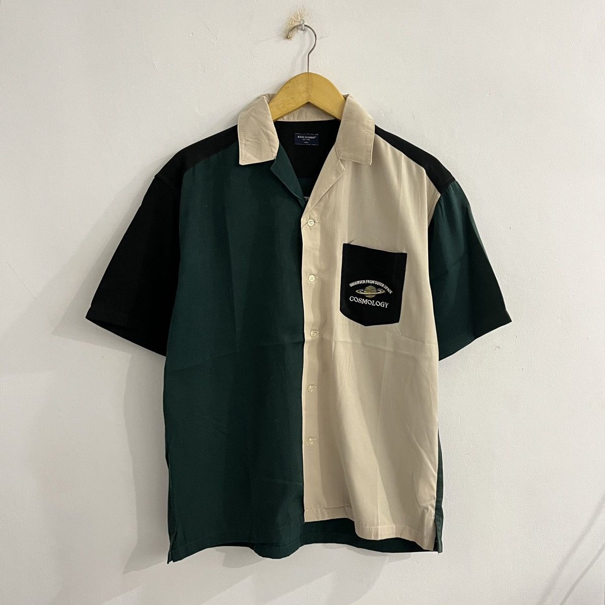Japanese Brand Back Number Two Tone Color Graphic Button Up Size US L / EU 52-54 / 3 - 1 Thumbnail