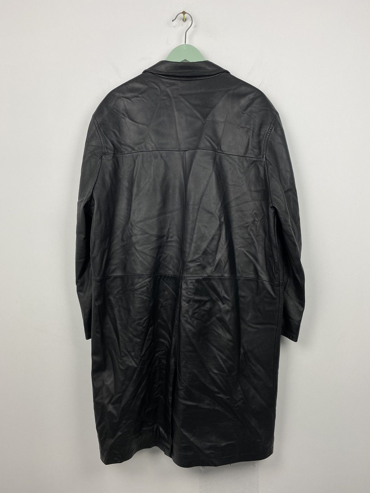 Versace Vintage Versace Classic V2 Leather Coat Jacket Prada Size US XL / EU 56 / 4 - 6 Thumbnail
