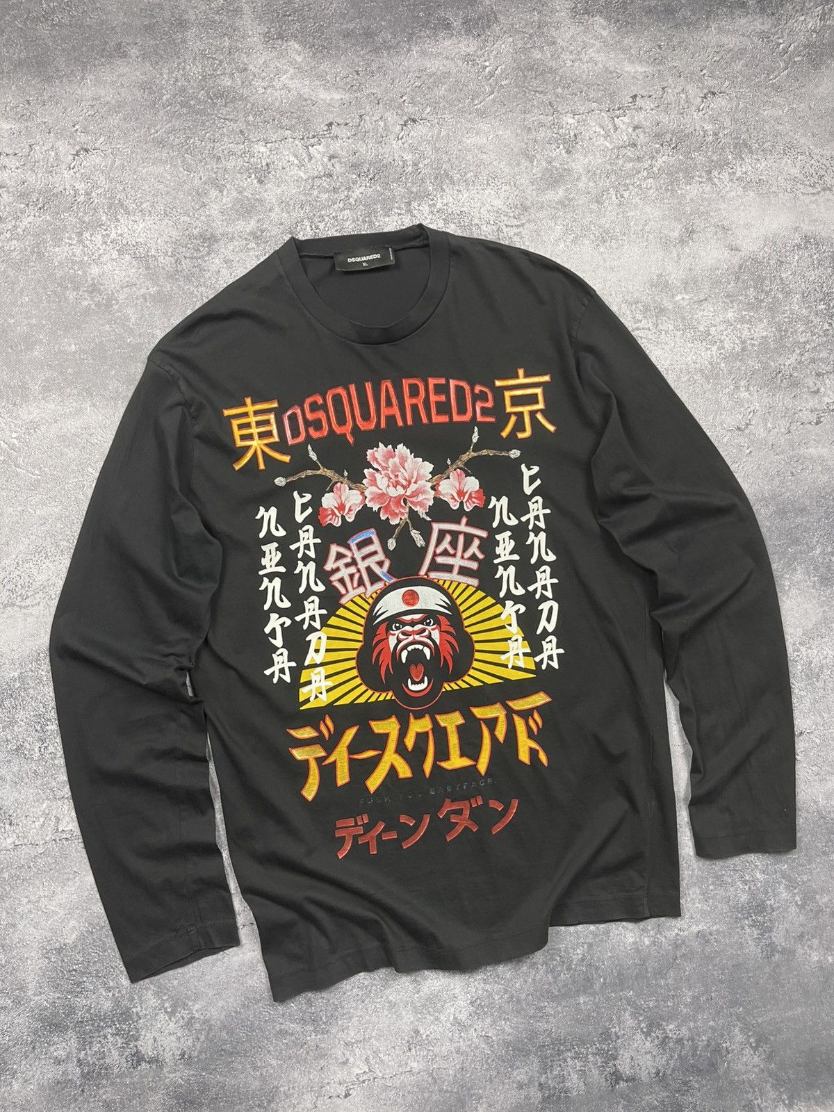 Dsquared2 Dsquared2 Long Sleeve T-Shirt Logo Print Rare Y2K Japanese Size US XL / EU 56 / 4 - 3 Thumbnail