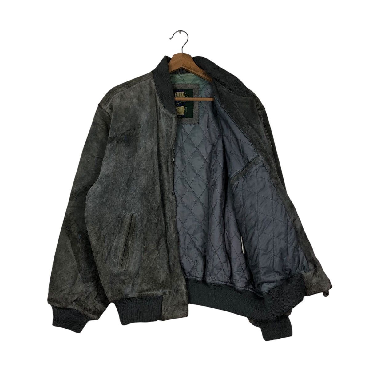 Japanese Brand 📌Vintage Genuine Leather Jacket Bomber Biker World Size US L / EU 52-54 / 3 - 12 Thumbnail