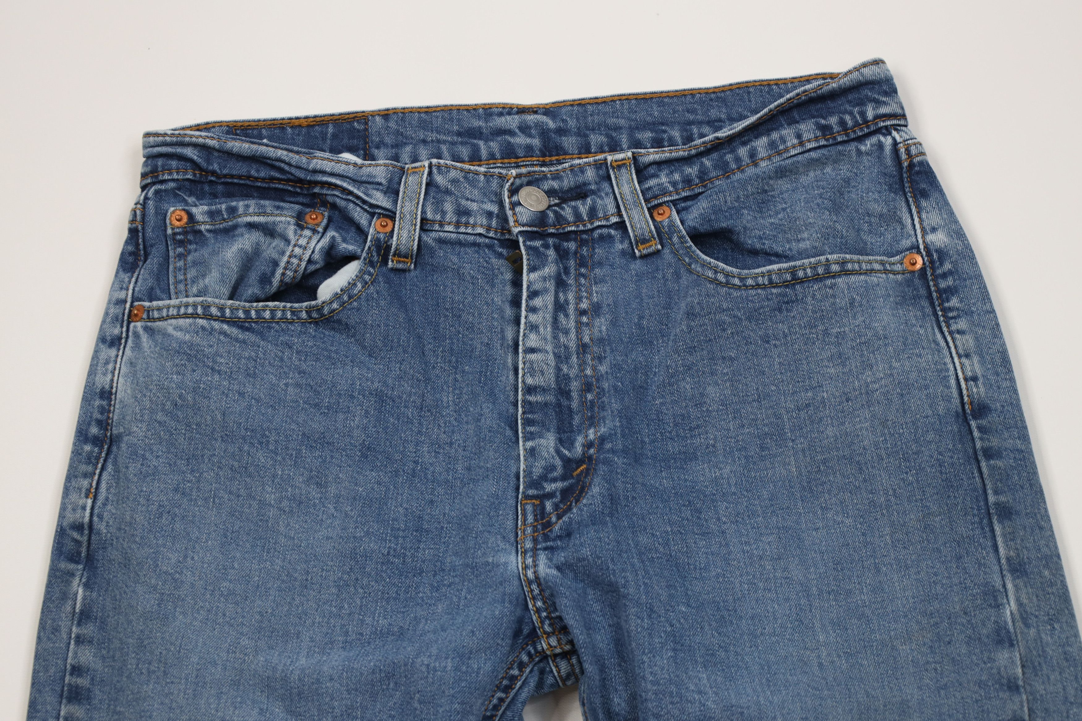 Levi's Vintage Y2K Levis 505 Regular Fit Straight Leg Denim Jeans Size US 32 / EU 48 - 2 Thumbnail