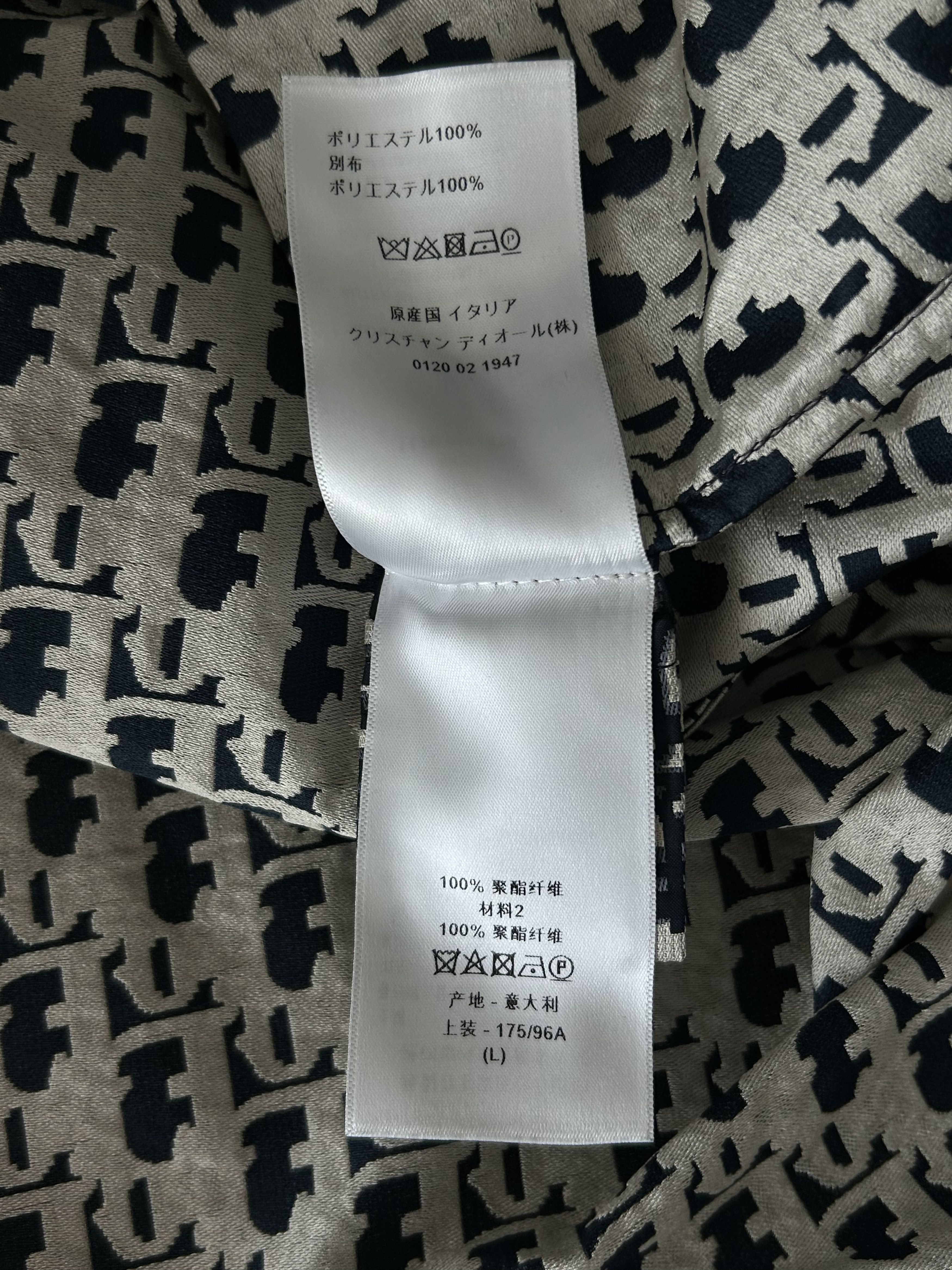 Dior Black & White Houndstooth Taffeta Oversized Women's Anorak Size L / US 10 / IT 46 - 5 Thumbnail