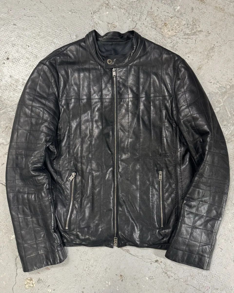2000s Jitrois Black Leather Pure Premium Biker Jacket