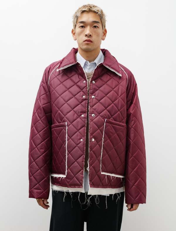 Camiel Fortgens Camiel Fortgens Burgundy Waterproof Padded Coach Jacket Size US L / EU 52-54 / 3 - 10 Thumbnail