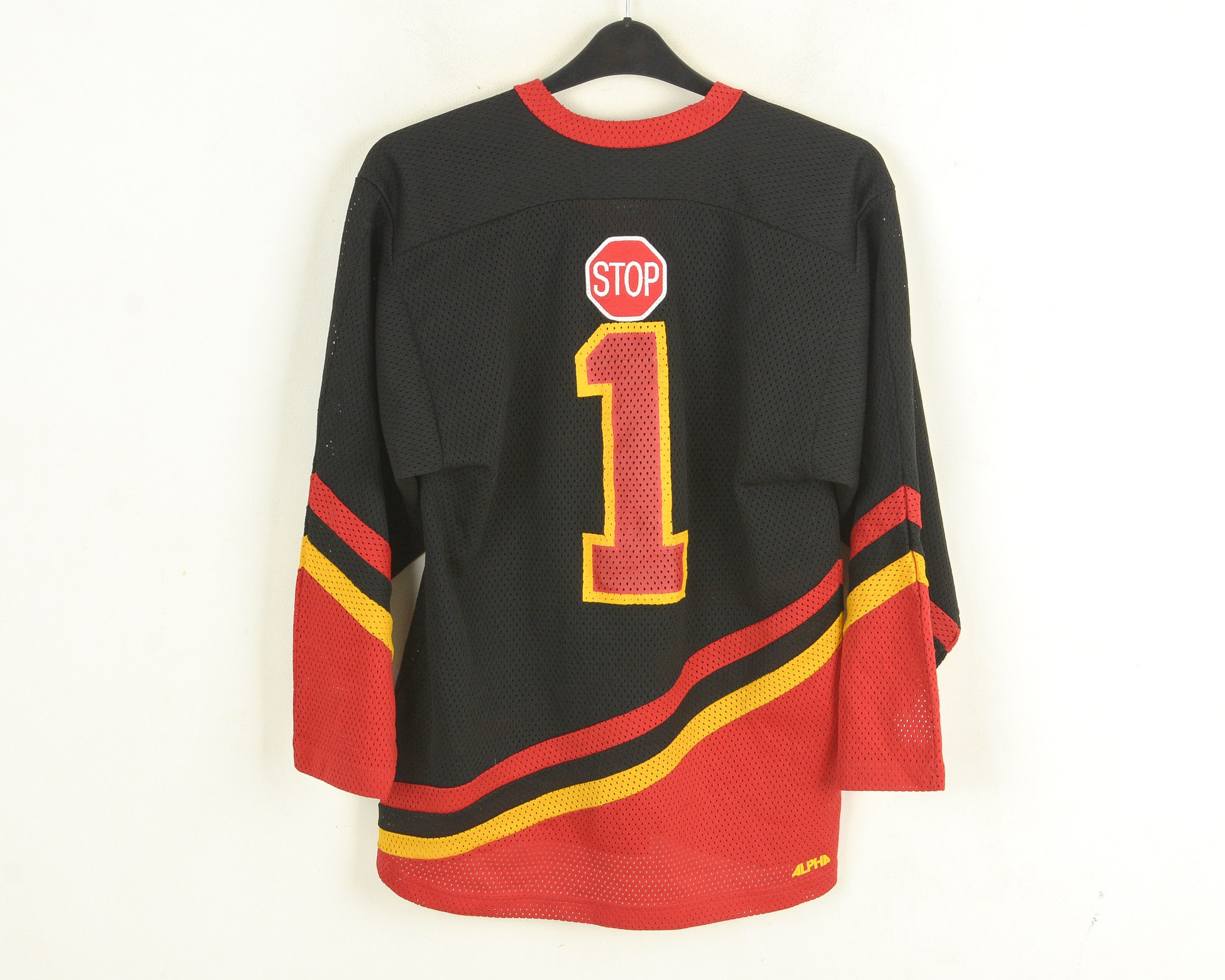 NHL Alpha Sportswear Mens S Jersey Shirt KC Black VTG 90s Size US S / EU 44-46 / 1 - 3 Thumbnail