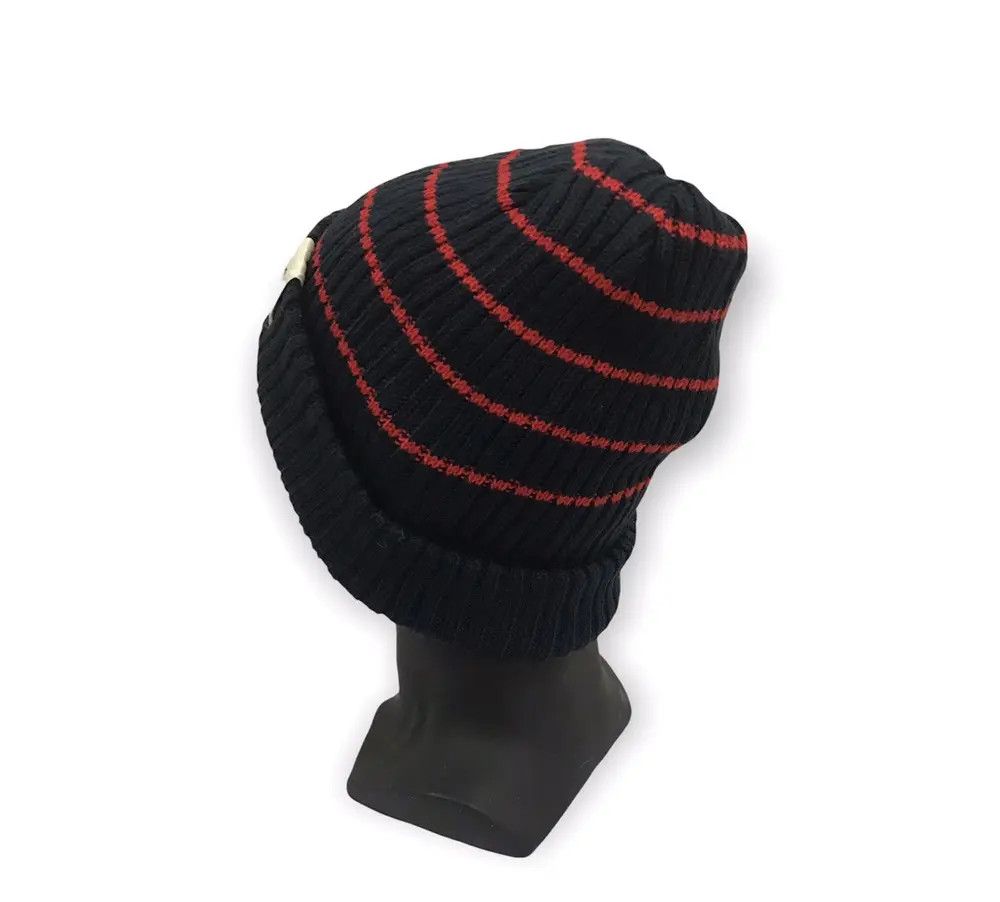Japanese Brand × Vintage Japanese Brand Reversible Stripe Plain Beanie Hat Size ONE SIZE - 3 Thumbnail
