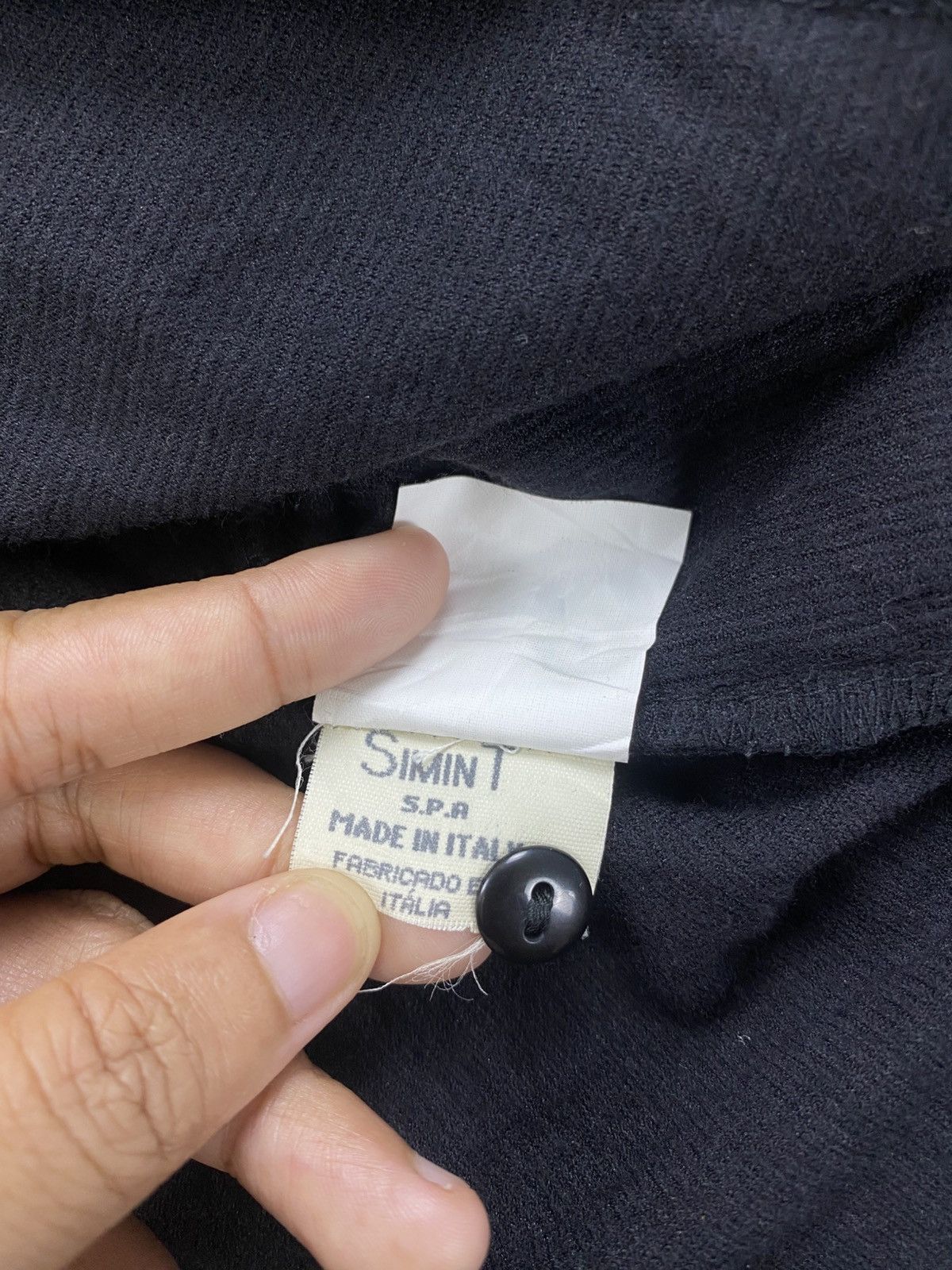 Armani × Giorgio Armani × Vintage Vtg Giorgio Armani Italy Jeans Half Button Velvet Button Ups Size US S / EU 44-46 / 1 - 10 Thumbnail