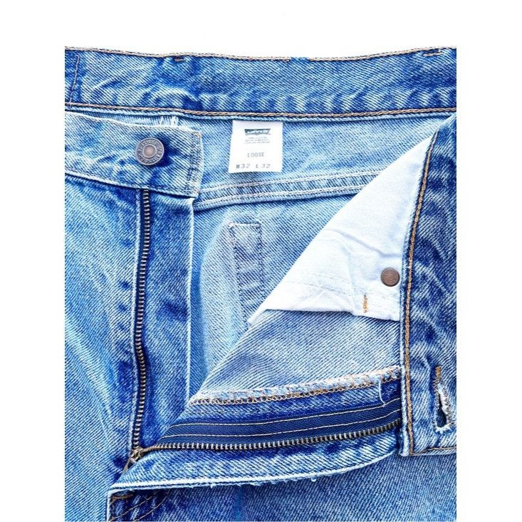 Levi's Vintage 90s Levi's 545 Loose Fit Tapered Leg Medium Blue Size US 32 / EU 48 - 6 Thumbnail