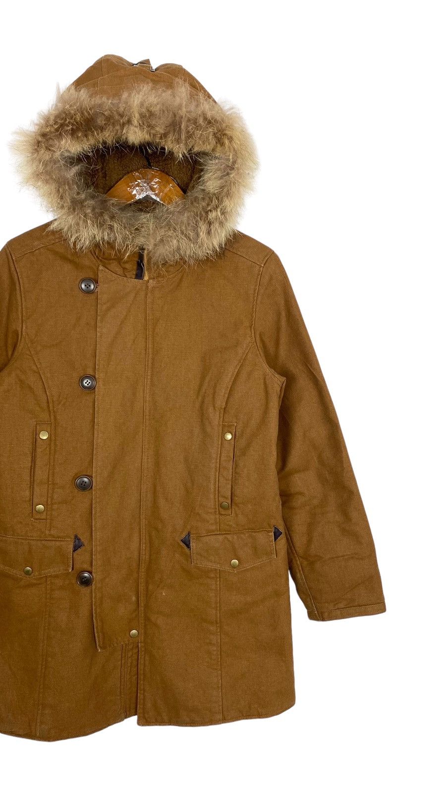 Vintage Rare‼️ Vintage In This Life Workwear Jacket Fur Hoodie Size US M / EU 48-50 / 2 - 2 Thumbnail